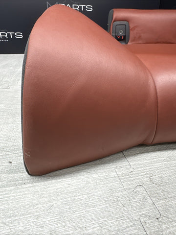 08-13 BMW E92 M3 Coupe Right Passenger Rear Seat Bottom Bench Fox Red Leather