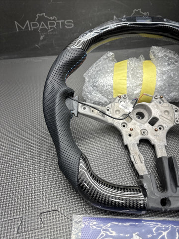 15-20 BMW F80 F82 F83 M3 M4 OHC Carbon fiber Steering Wheel Manual DCT Led