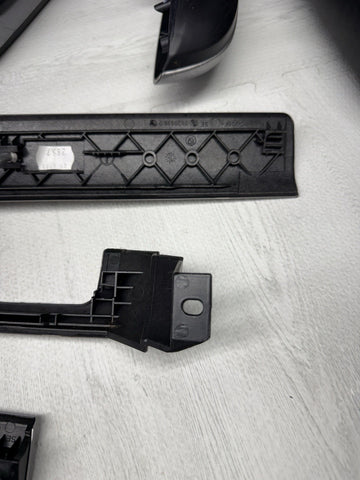 01-06 BMW E46 M3 Coupe Interior Armrests Trim Set Brushed Aluminum *Tab