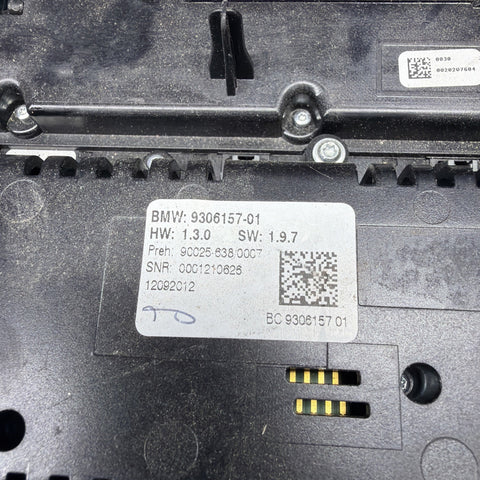 BMW M5 Climate Control Switch HVAC F10 11-16 OEM 9306157-01 *Broken tabs*