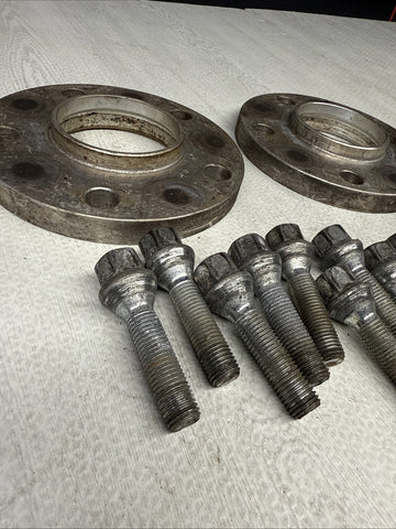 15MM Spacers + Extended Bolts PAIR 5x120 BMW E SERIES