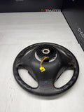 1996 - 2002 BMW E36 Z3 M M3 Leather Steering Wheel Black 3 Spoke 32342229487 OEM