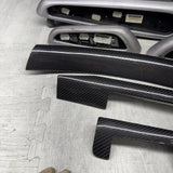 01-06 BMW E46 M3 Convertible Interior Armrests Trim Set Brushed Aluminum *Notes*