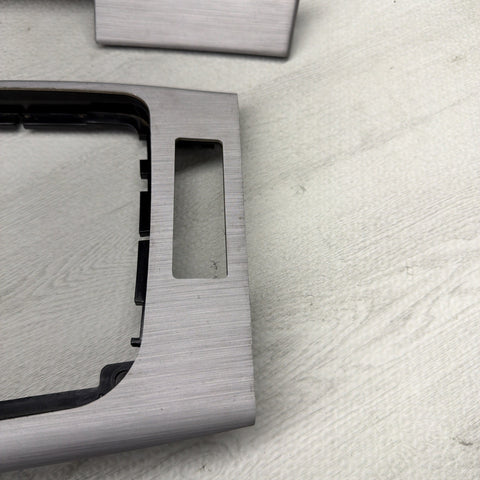01-06 BMW E46 M3 Convertible Interior Armrests Trim Set Brushed Aluminum *Notes*