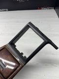 97-03 BMW 5-SERIES E39 CENTER CONSOLE ASH TRAY SHIFT PANEL WOOD 51168209847 OEM