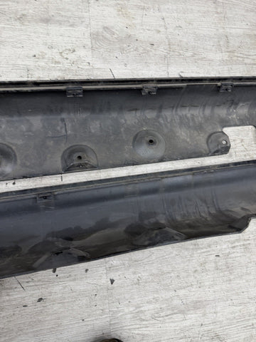 01-06 BMW E46 M3 Rocker Panel Side Skirts OEM Carbon Black *Scratches*