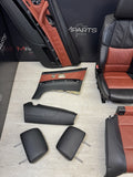 08-13 BMW E93 M3 OEM Complete Convertible Interior Seats Fox Red Black *Notes*