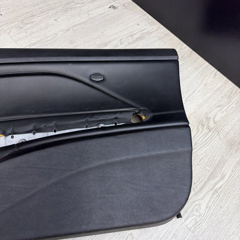 01-06 BMW E46 M3 FRONT PASSENGER RIGHT SIDE DOOR PANEL CARD BLACK OEM