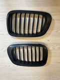 01-06 BMW E46 M3 Front Kidney Grilles Matte Black