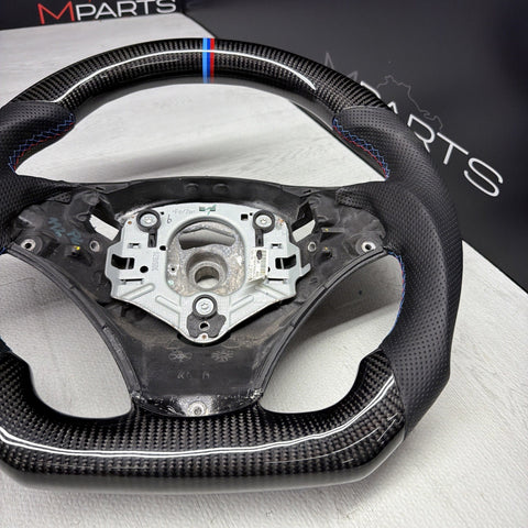 08-13 BMW E90 E92 E93 M3 OHC Carbon fiber Steering Wheel Tri Stitched DCT