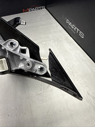 21-26 BMW G80 M3 Sedan Left Side Door Mirror W/ Camera Black Gloss *Broken Base