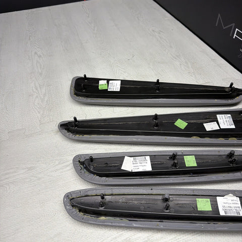 01-06 BMW OEM E46 M3 Coupe Trim Armrest Pads Set Gray Grey 8238622 *Notes*