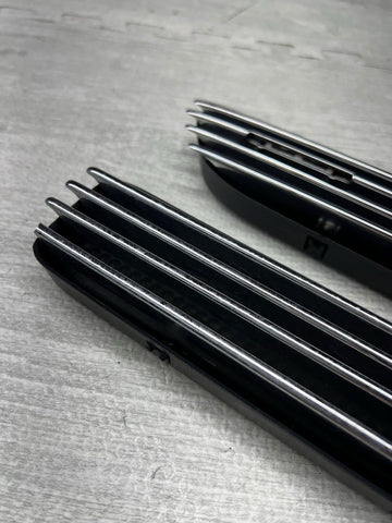 01-06 BMW E46 M3 Fender Vent Grilles Grills Trims Chrome OEM No Emblems