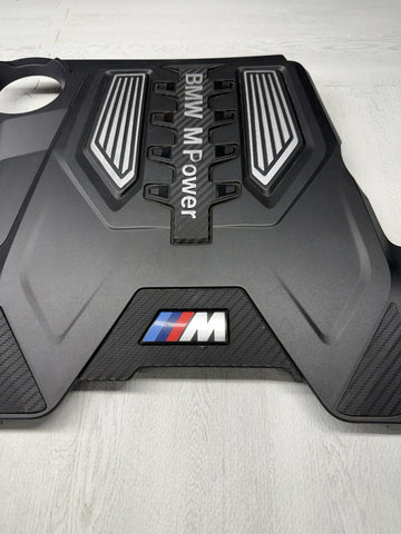 18-25 BMW F90 F92 M5 M8 S63 Engine Ignition Coil Top Motor Cover Panel OEM