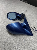 95-99 BMW E36 M3 Coupe Side Door Mirrors Pair OEM Estoril Blue
