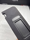 08-13 OEM BMW E92 328 335 M3 Coupe Left Driver Sun Visor Black Felt