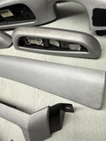01-06 BMW E46 M3 Convertible Interior Armrests Trim Set Brushed Aluminum *Tabs