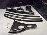 08-13 BMW E92 E93 M3 Interior Trim Set Console Dash Door Gloss Carbon Fiber