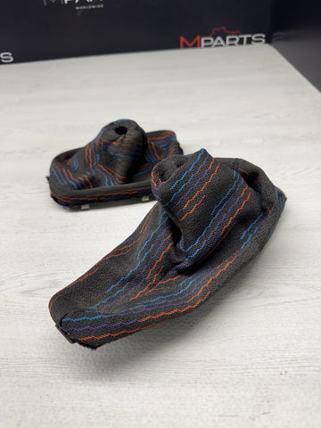 01-06 BMW E46 M3 Shift Knob Shifter & Parking Boots M Rain Hurricane