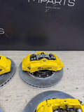 NEW 95-99 BMW E36 M3 BREMBO Big Brake Kit Yellow Calipers Rotors Set Plug Play