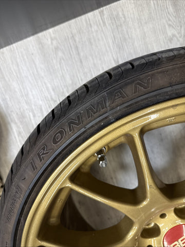 BBS CH017 19” BMW 01-06 E46 M3 Wheels Rims Staggered Set Gold