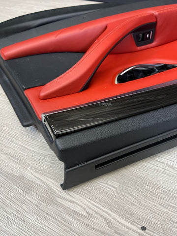 11-16 BMW F10 M5 SEDAN REAR LEFT DRIVER SAKHIR ORANGE DOOR CARD PANEL
