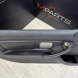 96-02 BMW Z3M Front Left Driver Door Card Panel Cover Trim Leather Black