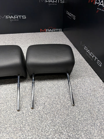 2001-2006 BMW E46 M3 Convertible Black Rear Headrests Head Rests Pair *Tab*