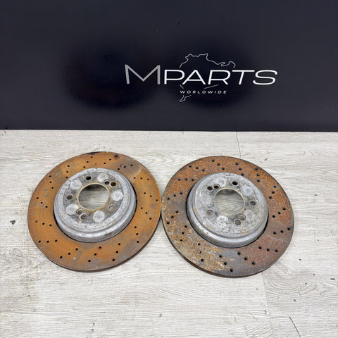 08-13 BMW E90 E92 E93 M3 Rear Brakes Rotors 2283803 2283804 Zimmerman