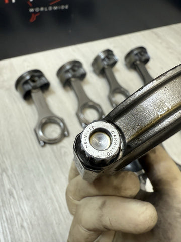 08-13 BMW E90 E92 E93 M3 V8 S65 MAHLE Pistons & CARILLO Connecting Rods + Bolts