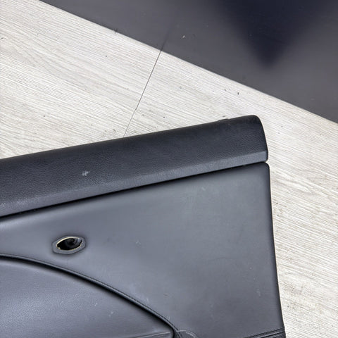 01-06 BMW E46 M3 FRONT PASSENGER RIGHT SIDE DOOR PANEL CARD BLACK OEM
