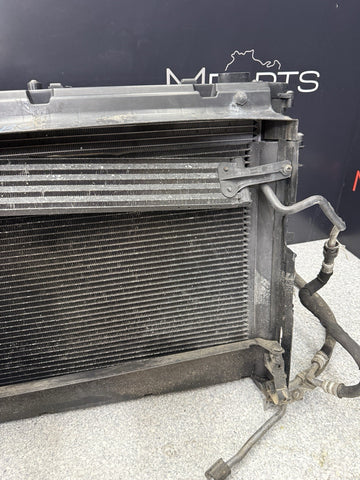 06-10 BMW E63 E64 M6 S85 ENGINE RADIATOR A/C CONDENSER OIL COOLER FAN ASSEMBLY