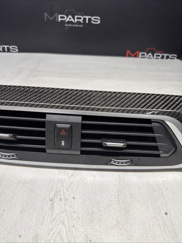OEM 2020-2025 BMW X4M F98 G02 Carbon Fiber Trim Center Dash Air Vent Bezel