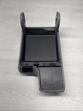 01-06 BMW E46 M3 Center Console Armrest Arm Rest Dove Grey Leather