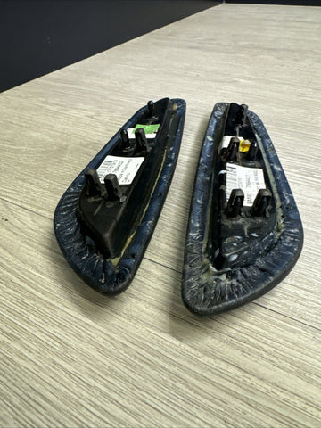 BMW E46 325 330 M3 Convertible Rear Black Upper Armrest Pads 7894431 7894432