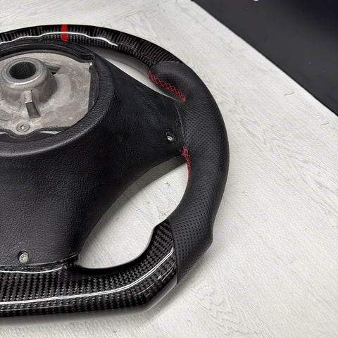 08-13 BMW E90 E92 E93 M3 OHC Carbon fiber Steering Wheel Tri Stitched Manual
