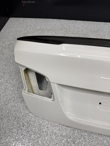 (PICKUP ONLY) 11-16 BMW F10 528i 535i 550i M5 REAR TRUNK LID SHELL PANEL WHITE