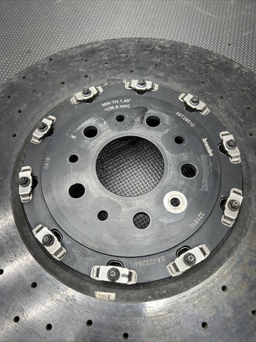 19-23 Ferrari F8 Tributo Front Left Driver Carbon Ceramic Rotor *Damage*