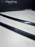 BMW E46 330CI M3 325CI Roof Rails Moldings Trims Carbon Black Pair Coupe OEM