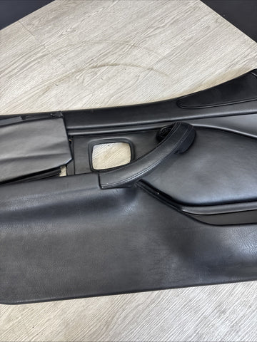 96-02 BMW Z3M Front Left Driver Door Card Panel Cover Trim Leather Black *Notes*