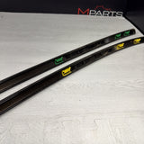 BMW E46 325 330 M3 Roof Rails Moldings Trims Pair Coupe OEM Jet Black