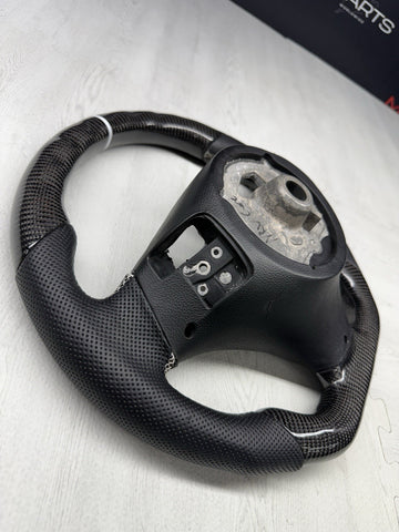 Carbon Fiber Custom BMW 08-13 E90 E92 E93 M3 Leather Steering Wheel DCT