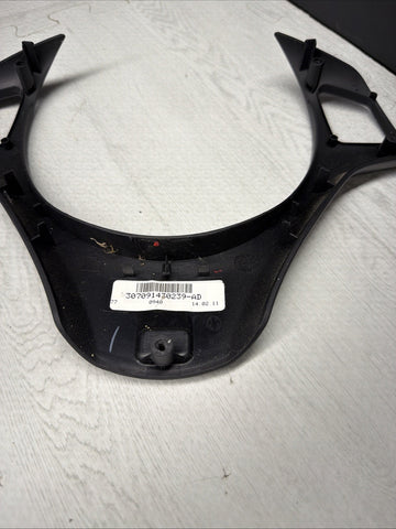 08-13 BMW E90 E92 E93 M3 Lower Steering Wheel Trim Cover Plate Black