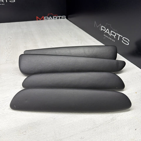 01-06 BMW OEM E46 M3 Coupe Trim Armrest Pads Set Black 8238622
