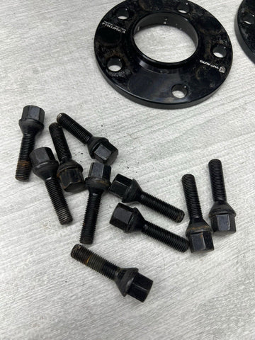 10MM Spacers + Extended Bolts PAIR 5x120 BMW E SERIES