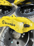 AS IS Set 01-06 BMW E46 M3 BREMBO Big Brake Kit Yellow Calipers Rotors Plug Play