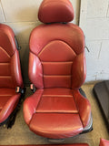 BMW E46 M3 01-06 Coupe Imola Red Nappa Leather Interior Seats Panels Set OEM