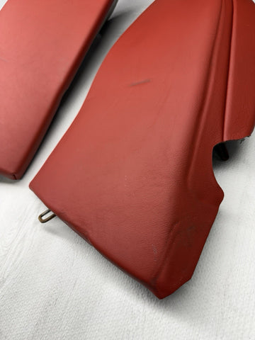 BMW F82 M4 Coupe Rear Sakhir Orange Leather Seat Side Bolsters Pair 8058134