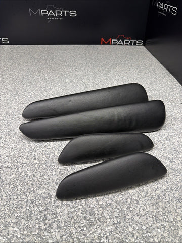 01-06 BMW E46 M3 Convertible Door Upper Arm Rest Armrest Pads Black *1 Rear Tab