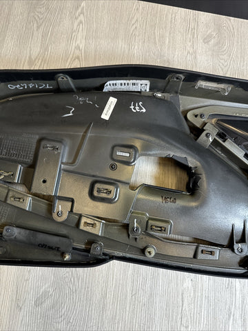 Left Driver Door Card Panel Black / Red Stitching 19-23 Ferrari F8 Tributo